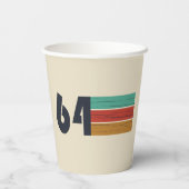 Geboren in 1964  jaar papieren bekers (Achterkant)