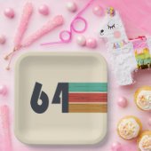 Geboren in 1964  jaar papieren bordje (Feest)