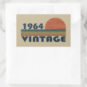 Geboren in 1964  jaar rechthoekige sticker (Tas)