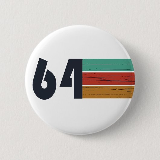 Geboren in 1964  jaar ronde button 5,7 cm (Voorkant)