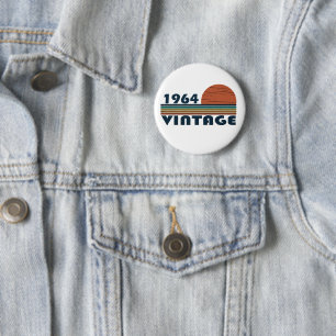 Geboren in 1964 jaar ronde button 5,7 cm