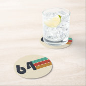 Geboren in 1964  jaar ronde kartonnen onderzetter (Insitu)