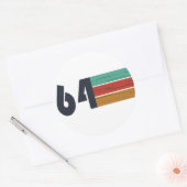 Geboren in 1964  jaar ronde sticker (Envelop)