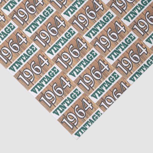 Geboren in 1964 tissuepapier (Detail)