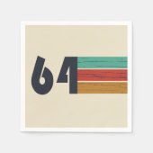 Geboren in 1964  verjaardagsfeest servet (Voorkant)