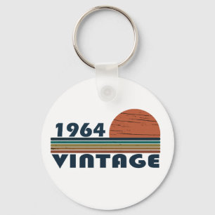 Geboren in 1964 vintage verjaardag sleutelhanger