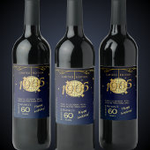 Geboren in 1965 60ste verjaardag feest wijn fles l wijn etiket