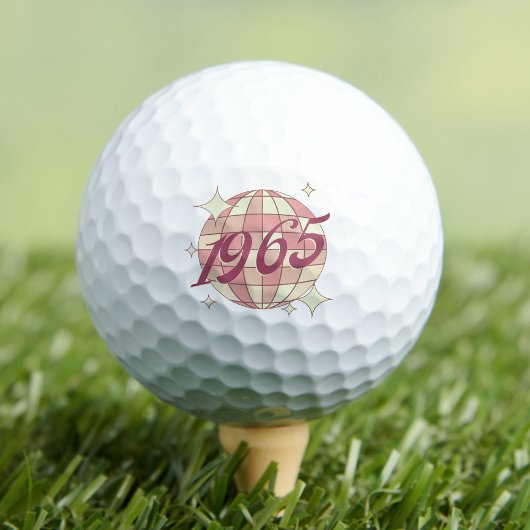 Geboren in 1965 60ste verjaardag golfcadeau golfballen