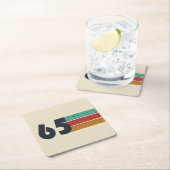 Geboren in 1965  60ste verjaardagscadeau kartonnen onderzetters (Insitu)