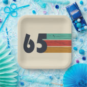 Geboren in 1965  60ste verjaardagscadeau papieren bordje (Feest)