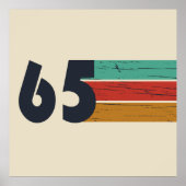 Geboren in 1965  60ste verjaardagscadeau poster (Voorkant)