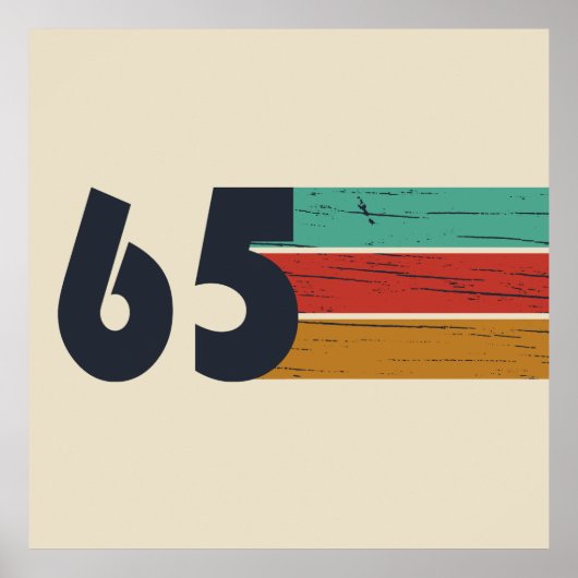 Geboren in 1965  60ste verjaardagscadeau poster (Voorkant)