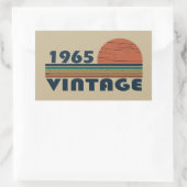 Geboren in 1965  60ste verjaardagscadeau rechthoekige sticker (Tas)