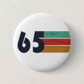 Geboren in 1965  60ste verjaardagscadeau ronde button 5,7 cm (Voorkant)