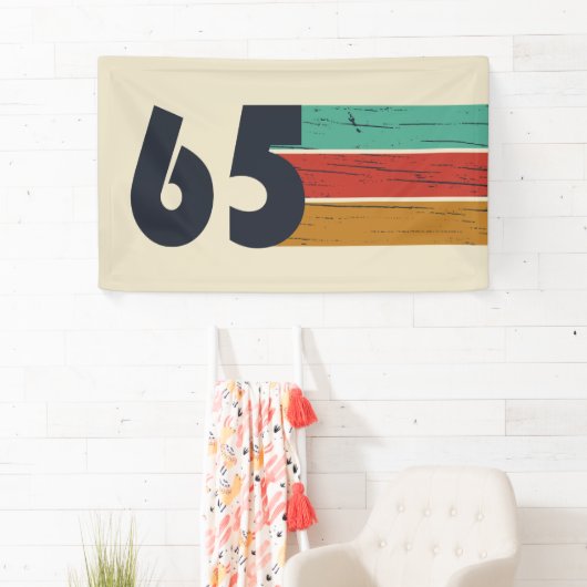 Geboren in 1965  60ste verjaardagscadeau spandoek (Insitu)