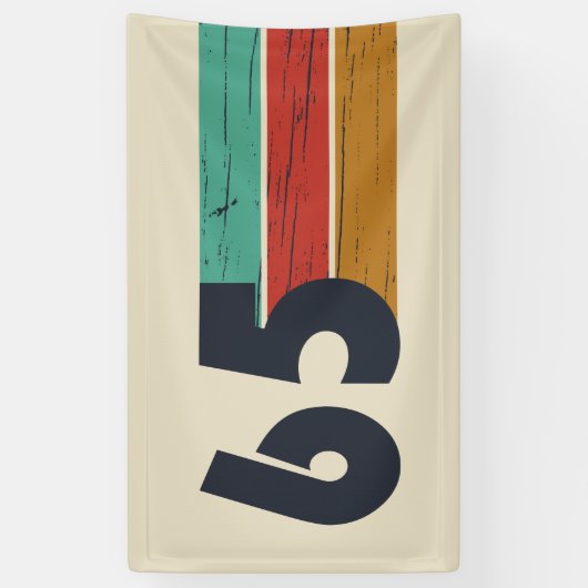 Geboren in 1965  60ste verjaardagscadeau spandoek (Verticaal)