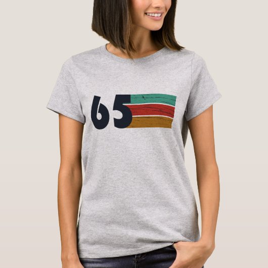 Geboren in 1965 60ste verjaardagscadeau t-shirt (Voorkant)