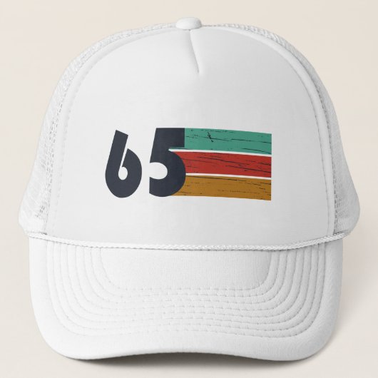Geboren in 1965  60ste verjaardagscadeau trucker pet (Voorkant)