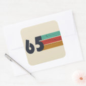 Geboren in 1965  60ste verjaardagscadeau vierkante sticker (Envelop)