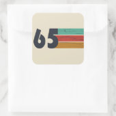 Geboren in 1965  60ste verjaardagscadeau vierkante sticker (Tas)
