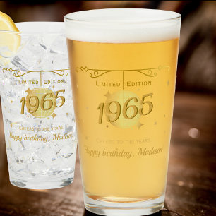 Geboren in 1965 60ste verjaardagsfeest drink bier glas