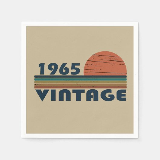 Geboren in 1965  60ste verjaardagsfeest servet (Voorkant)