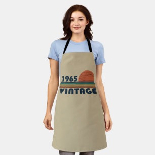 Geboren in 1965 elegante vintage verjaardagscadeau schort
