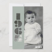 Geboren in 1965 foto 60ste verjaardagsfeest Uitnod Kaart (Voorkant)