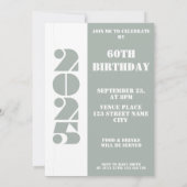 Geboren in 1965 foto 60ste verjaardagsfeest Uitnod Kaart (Achterkant)