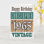 Geboren in 1965 Greetings Card Kaart (Gele Bloem)