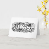 Geboren in 1965 Limited Edition Kaart (Gele Bloem)