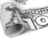 Geboren in 1965, Limited Edition Wrapping Paper Cadeaupapier (Rol Hoek)