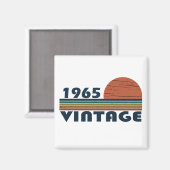 Geboren in 1965 op verjaardag magneet (Voorkant / Achterkant)