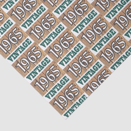 Geboren in 1965 tissuepapier (Detail)