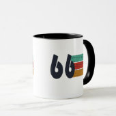 Geboren in 1966 60e verjaardag cadeau mok (Voorkant rechts)