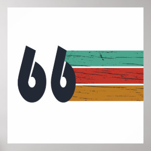 Geboren in 1966 60e verjaardagscadeau poster