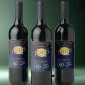 Geboren in 1966 60ste verjaardag feest wijn fles l wijn etiket