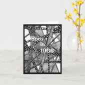 Geboren in 1966, Birthday Fun Facts Kaart (Gele Bloem)