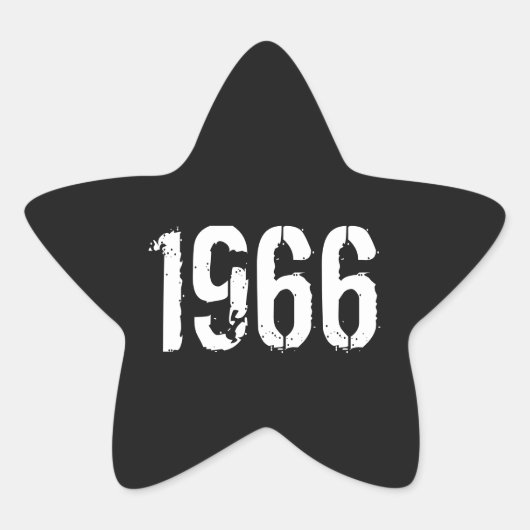 Geboren in 1966, Birthday Stickers Jaar 1966 (Voorkant)