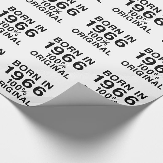 Geboren in 1966 cadeaupapier (Hoek)