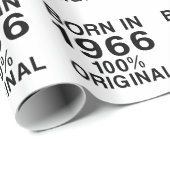 Geboren in 1966 cadeaupapier (Rol Hoek)