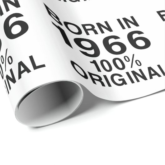 Geboren in 1966 cadeaupapier (Rol Hoek)