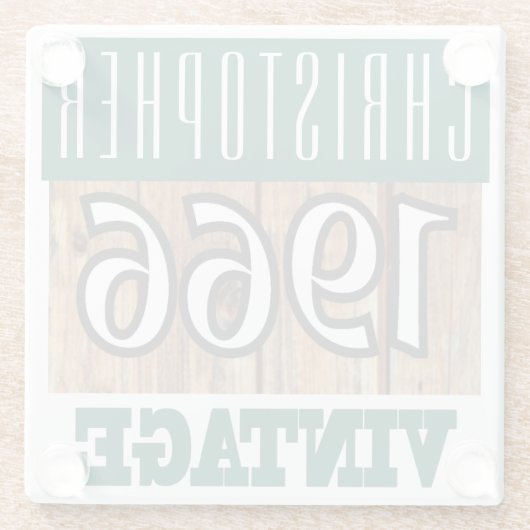 Geboren in 1966, gepersonaliseerd Onderzetter (Achterkant)