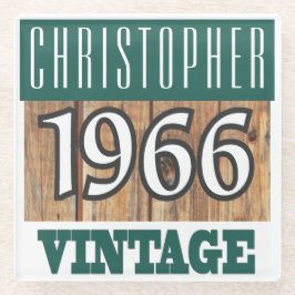 Geboren in 1966, gepersonaliseerd Onderzetter Glazen Onderzetter