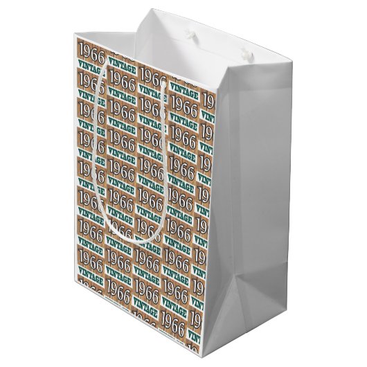 Geboren in 1966 middelgrote cadeautas (Achterkant Gekanteld)