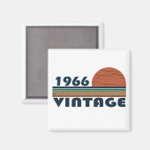 Geboren in 1966 op  verjaardag magneet (Voorkant / Achterkant)