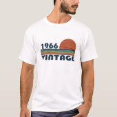 Geboren in 1966 op  verjaardag t-shirt (Voorkant)