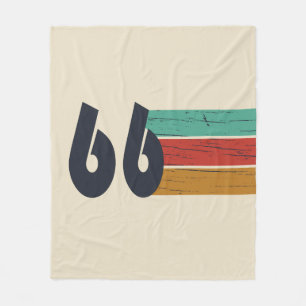 Geboren in 1966 retro 60e verjaardag cadeau fleece deken