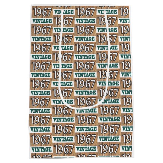 Geboren in 1967 middelgrote cadeautas (Achterkant)