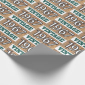 Geboren in 1967 verpakkingspapier cadeaupapier (Hoek)